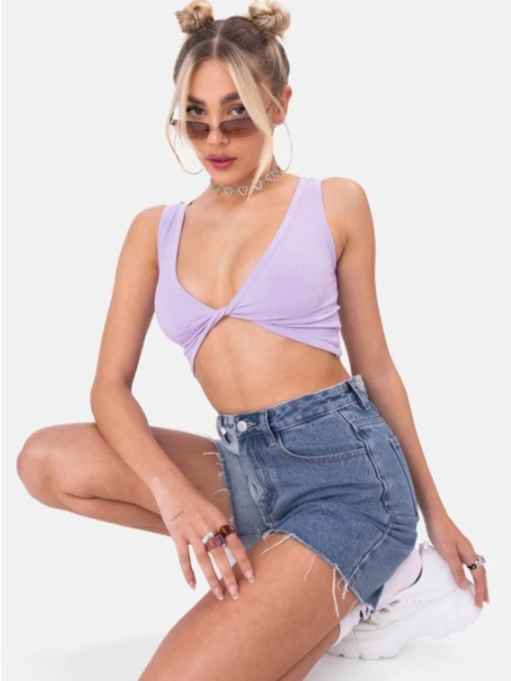 Adika Dallas Ribbed Crop Top